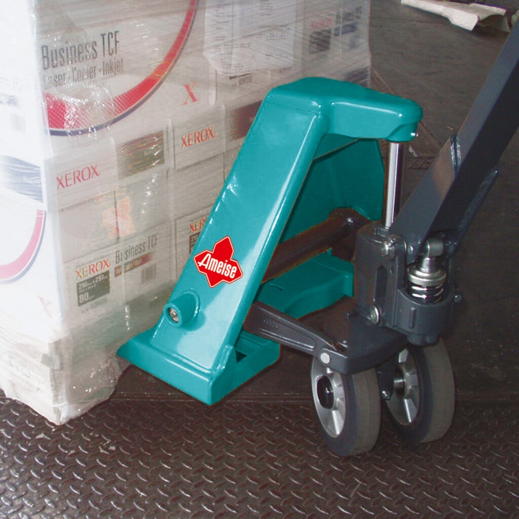 Transpallet manuale Ameise® PTM 2.0, portata 2.000 kg, lunghezza forche 800 mm, gomma piena/poliuretano, rulli tandem Immagine del prodotto n. 9: Transpallet manuale Ameise® PTM 2.0, portata 2.000 kg, lunghezza forche 800 mm, gomma piena/poliuretano, rulli tandem