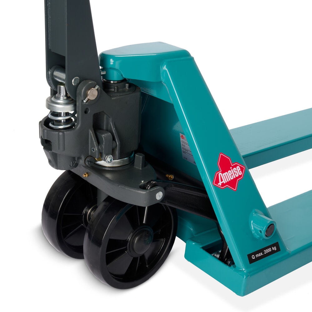 Immagine del prodotto n. 13: Transpallet manuale Ameise® PTM 2.0, portata 2.000 kg, lunghezza forche 2.000 mm, in poliuretano, rulli tandem
