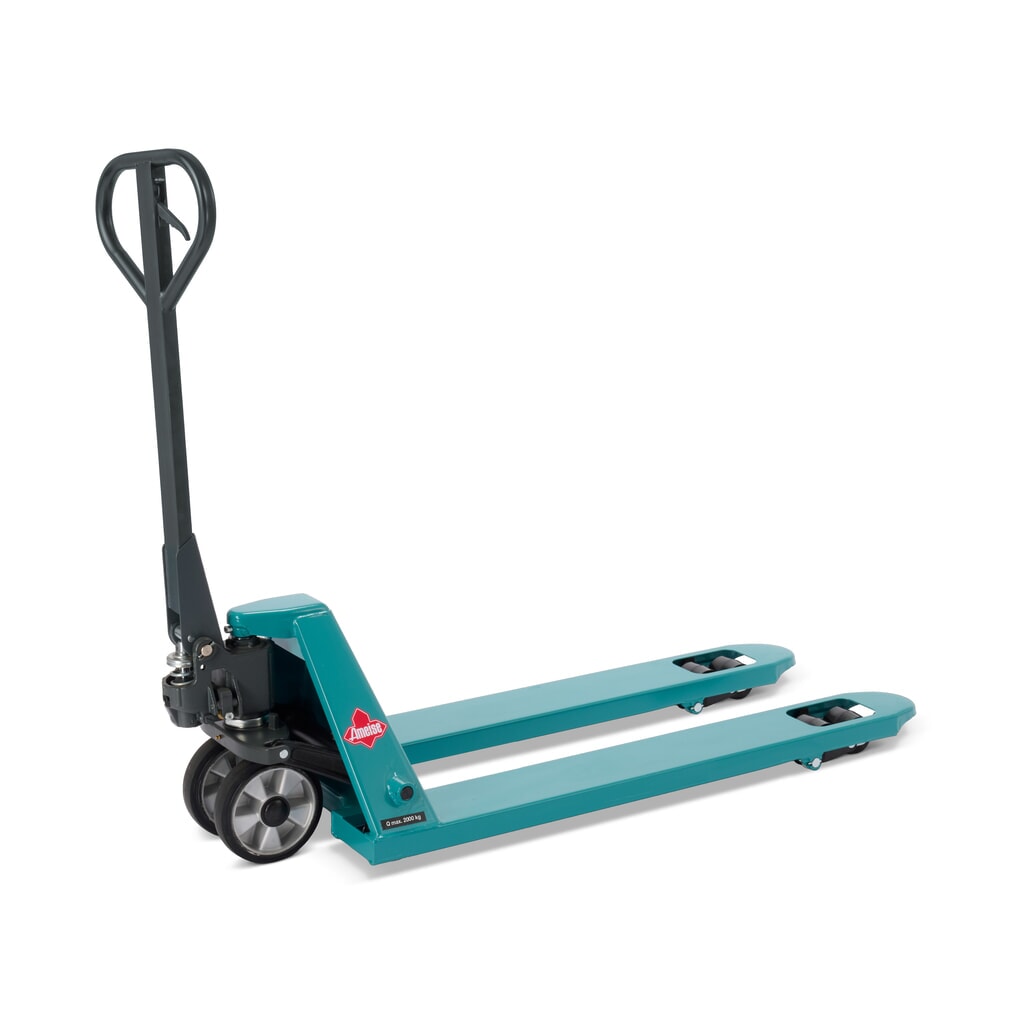 Transpallet manuale Ameise® PTM 2.0, portata 2.000 kg, lunghezza forche 1.150 mm, gomma piena/poliuretano, rulli tandem Immagine del prodotto: Transpallet manuale Ameise® PTM 2.0, portata 2.000 kg, lunghezza forche 1.150 mm, gomma piena/poliuretano, rulli tandem