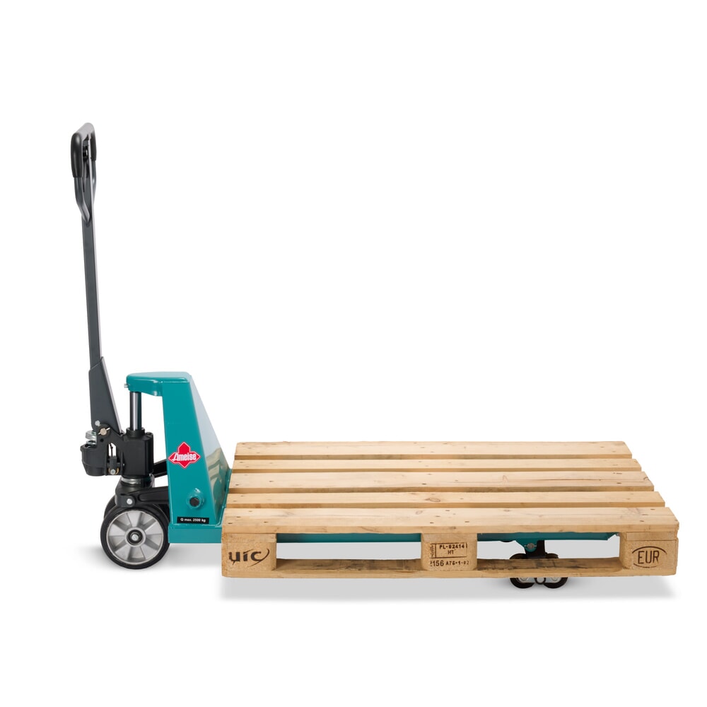 Immagine del prodotto n. 10: Transpallet manuale Ameise® PTM 2.5 con sollevamento rapido, portata 2.500 kg, lunghezza forche 1.150 mm, in gomma piena/poliuretano, rulli tandem