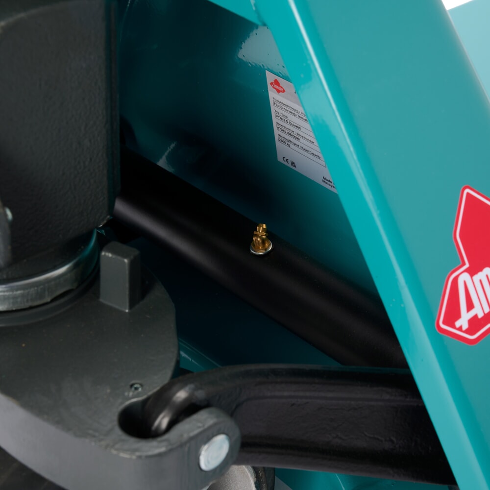 Immagine del prodotto n. 12: Transpallet manuale Ameise® PTM 2.5 con sollevamento rapido, portata 2.500 kg, lunghezza forche 1.150 mm, in gomma piena/poliuretano, rulli tandem