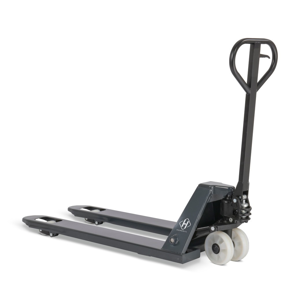 Immagine del prodotto n. 1: Transpallet manuale HEMMDAL PTM 2.0, portata 2.000 kg, lunghezza forche 1.150 mm, nylon/nylon, rullo singolo