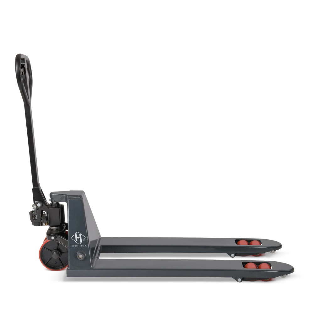 Immagine del prodotto n. 4: Transpallet manuale HEMMDAL PTM 2.5, portata 2.500 kg, lunghezza forche 1.150 mm, poliuretano, rulli tandem