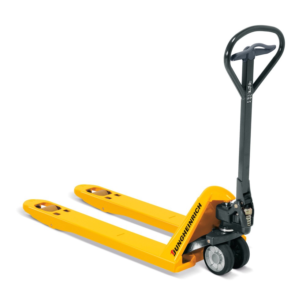 Immagine del prodotto n. 1: Transpallet manuale Jungheinrich AM 22 con sollevamento rapido, portata 2.200 kg, lunghezza forche 1.150 mm, gomma piena/ Nylon, rulli tandem