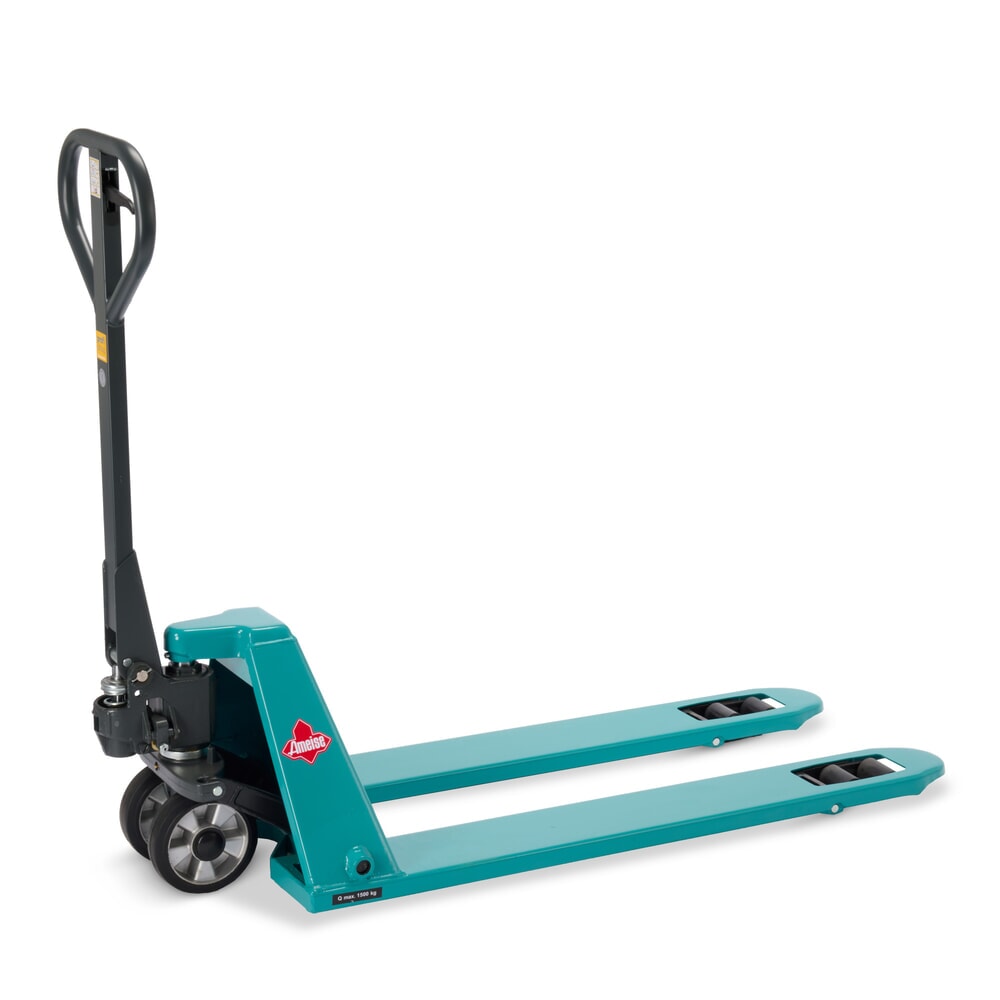 Immagine del prodotto n. 1: Transpallet manuale piatto Ameise® PTM 1.5 Low, portata 1.500 kg, lunghezza forche 1.150 mm, gomma piena/poliuretano, rulli tandem