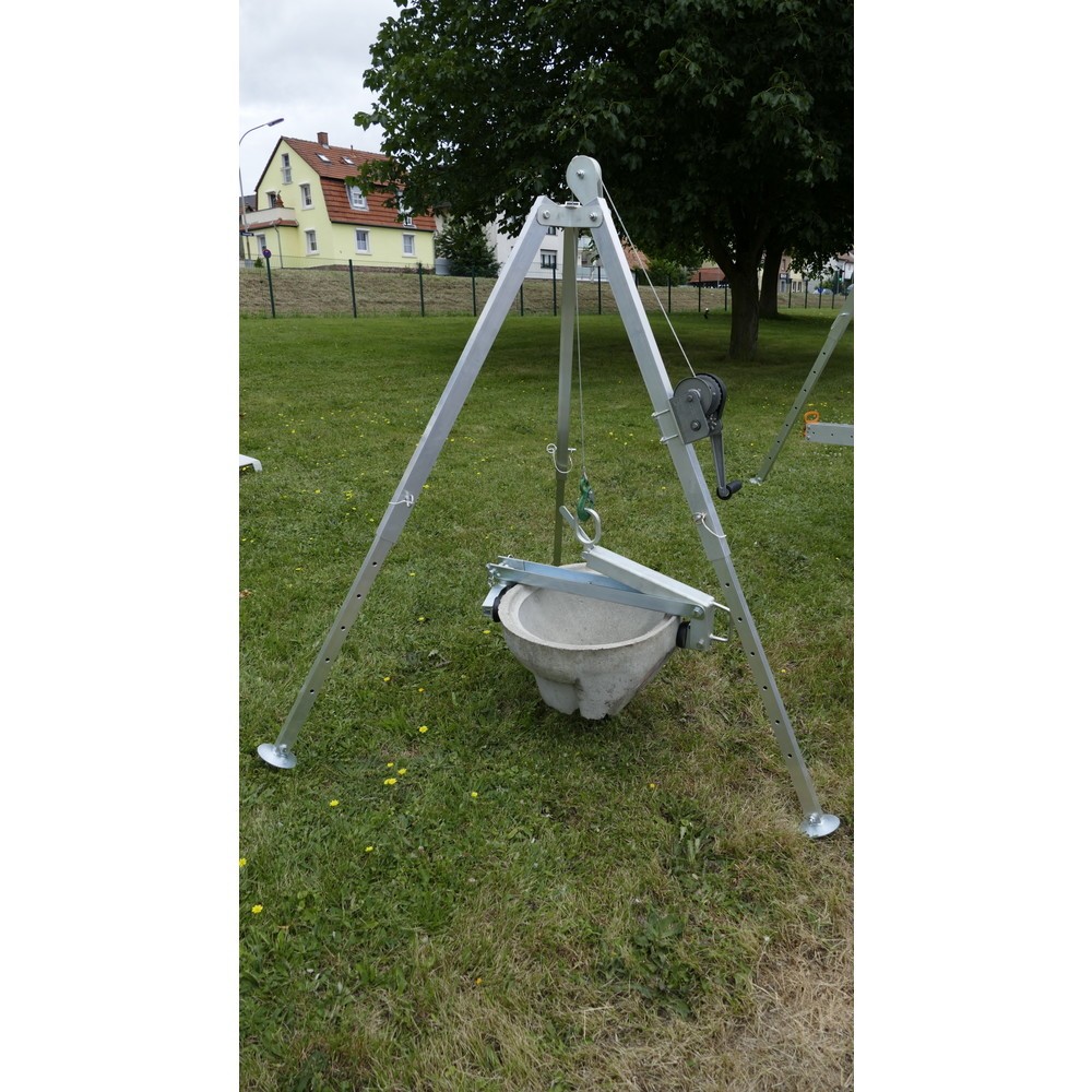 Immagine del prodotto n. 3: Triangolo in alluminio DW-200 con verricello, lunghezza colonna min. /max. 1.180/1.880 mm, corsa totale 5.000 mm, capacità di carico 200 kg