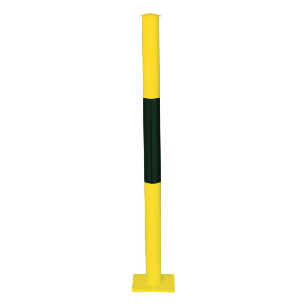 Immagine del prodotto n. 1: Parapetto sistema URBAN, tubo verticale, Ø 60 mm, altezza dal pavimento 1.000 mm, da tassellare, zincato a caldo e verniciato, nero/giallo