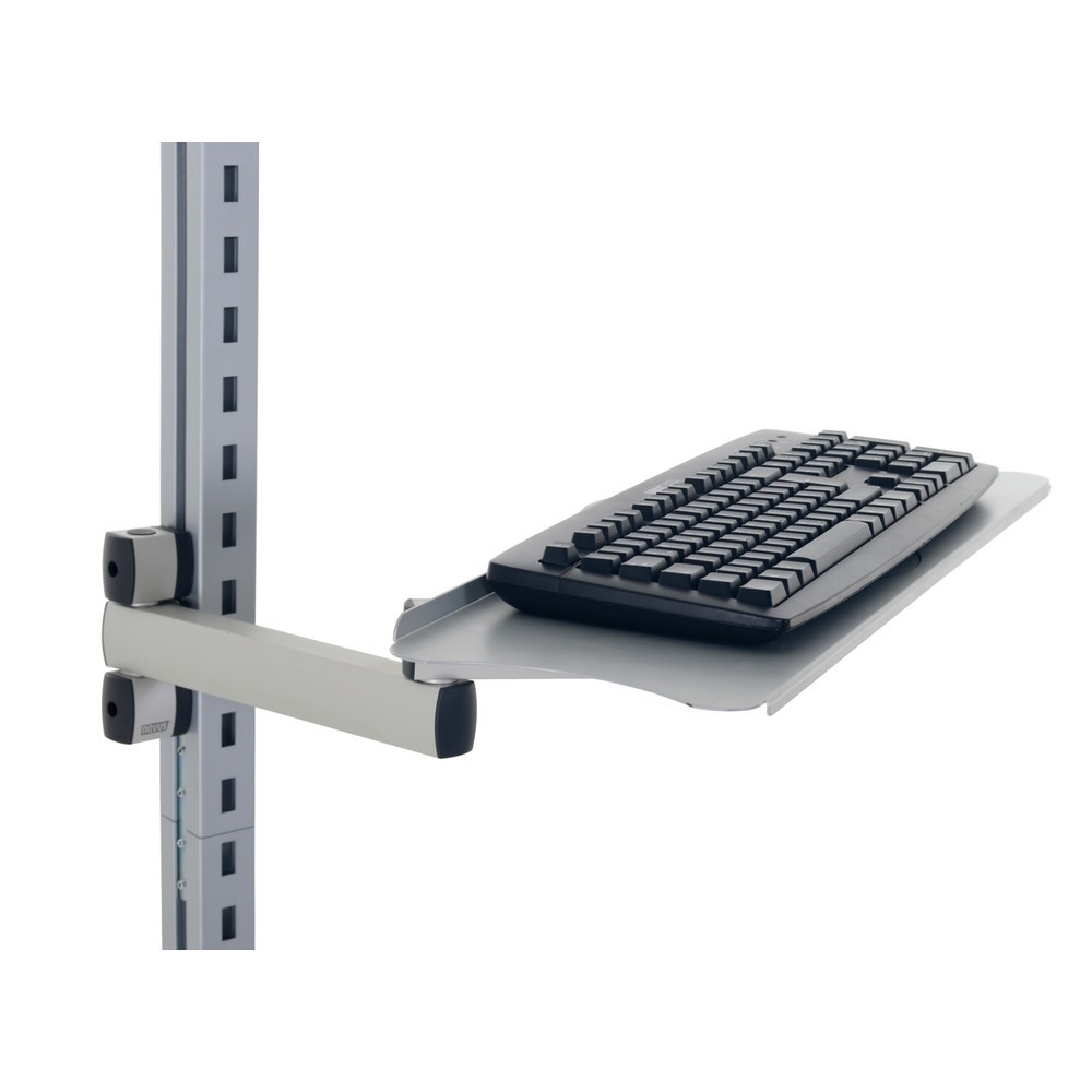 Immagine del prodotto n. 3: Ripiano per tastiera e mouse con braccio orientabile per sistema con piano di imballaggio, HxLxP 200 x 100 x 455 mm