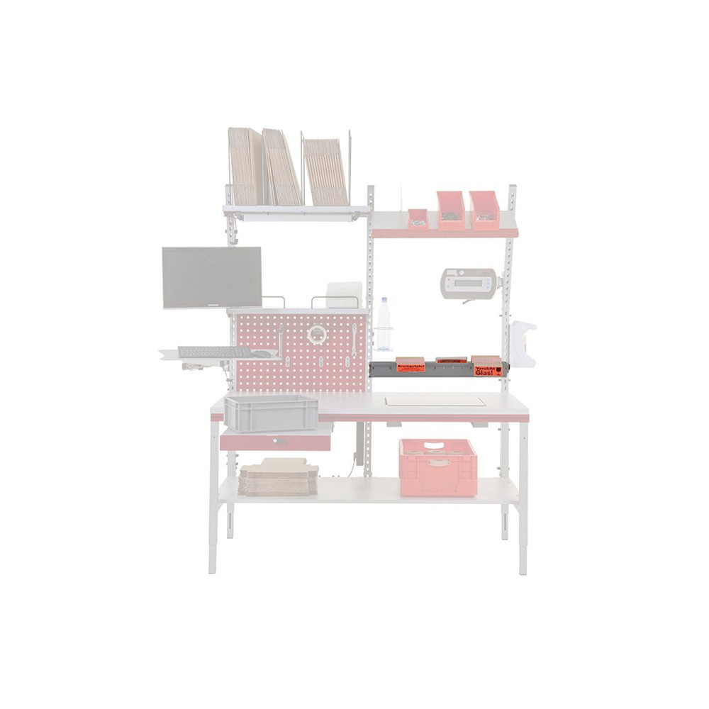 Immagine del prodotto n. 3: Vano portaoggetti per utensili per postazione di imballaggio completa BASIC, completo di bracci di supporto