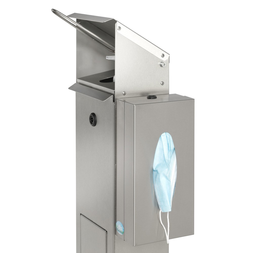 Immagine del prodotto n. 3: VAR® Dispenser di disinfettante per le mani HDS BOX 116, montaggio a pavimento, acciaio inox