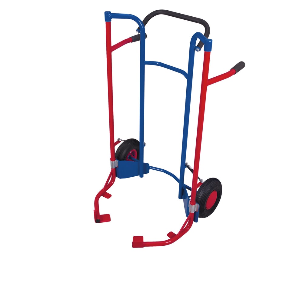 Immagine del prodotto n. 1: Carrello porta pneumatici VARIOfit® in acciaio, portata 200 kg, per 5 pneumatici, gomma pneumatica, senza ruote di supporto, blu genziana