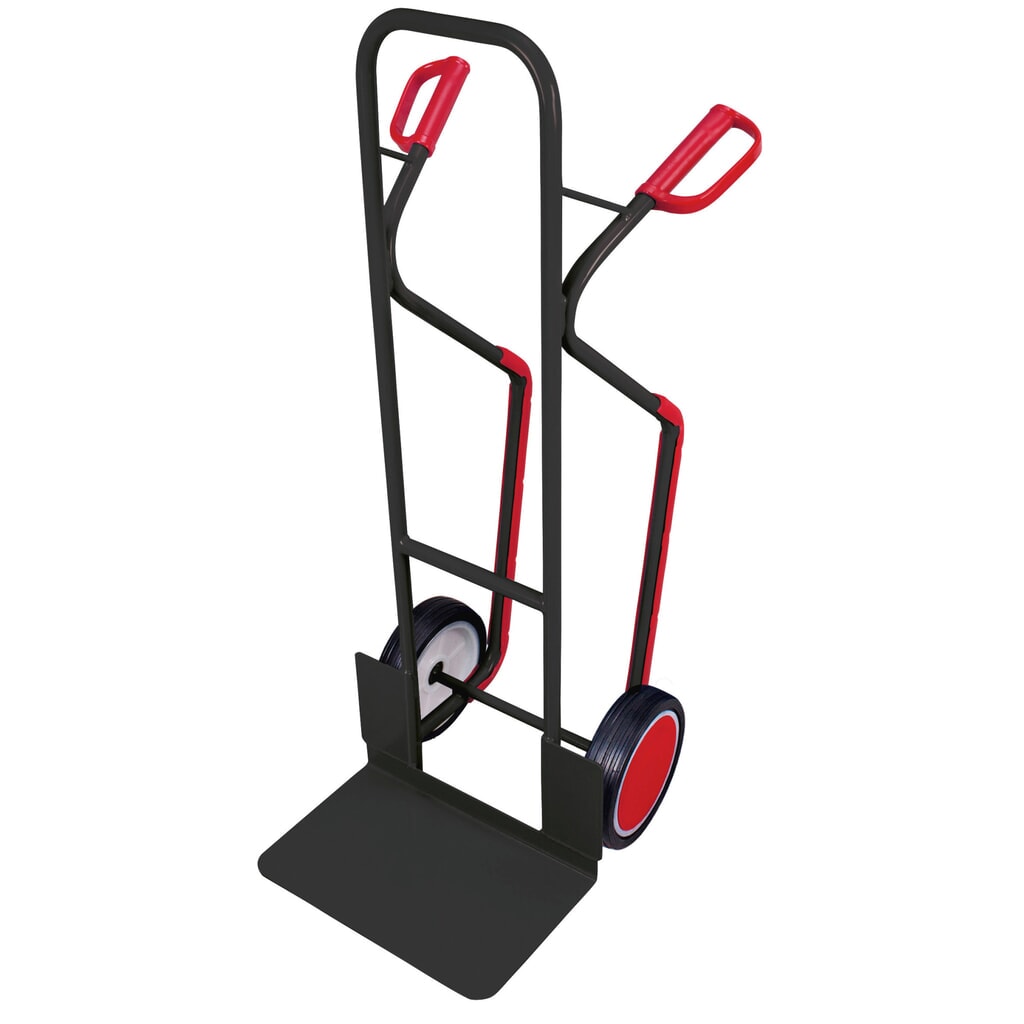 Carrello porta sacchi in tubolare d'acciaio VARIOfit® con pattini d’invito intercambiabili, portata 250 kg, pala LxP 480 x 300 mm, ruote in gomma piena, pala fissa, grigio antracite. Immagine del prodotto n. 1: Carrello porta sacchi in tubolare d'acciaio VARIOfit® con pattini d’invito intercambiabili, portata 250 kg, pala LxP 480 x 300 mm, ruote in gomma piena, pala fissa, grigio antracite.