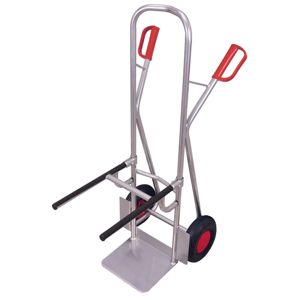 Immagine del prodotto: VARIOfit® Stuhl-Sackkarre aus Aluminium, Tragkraft 250 kg, Schaufel BxT 320 x 250 mm, Luft-Bereifung