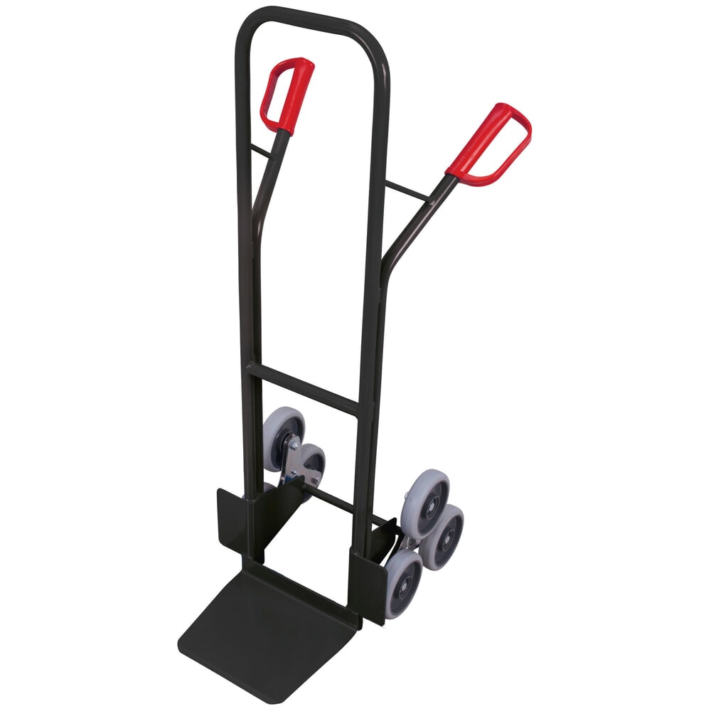 VARIOfit® Treppen-Sackkarre aus Stahl, Tragkraft 200 kg, 3-armiger Radstern, Schaufel BxT 320 x 245 mm, Thermoplastische-Bereifung, anthrazitgrau Immagine del prodotto: VARIOfit® Treppen-Sackkarre aus Stahl, Tragkraft 200 kg, 3-armiger Radstern, Schaufel BxT 320 x 245 mm, Thermoplastische-Bereifung, anthrazitgrau