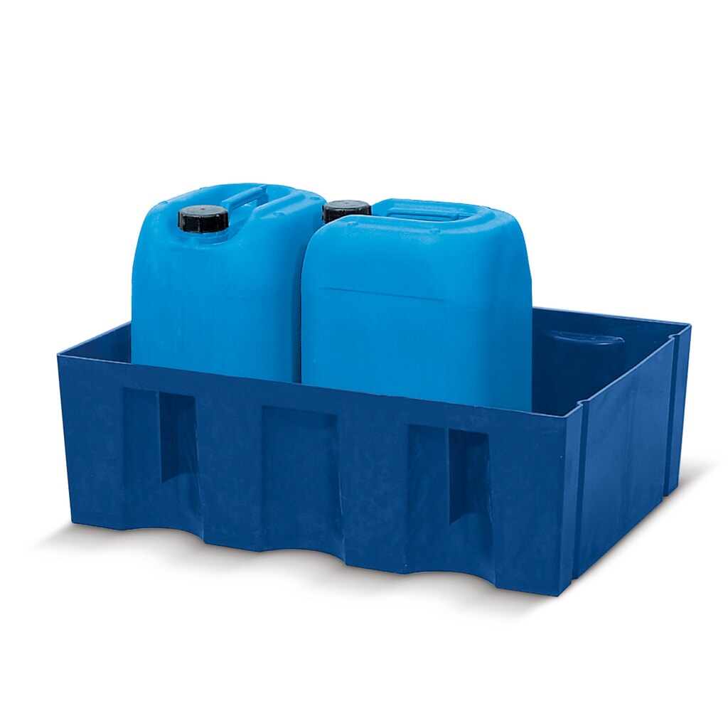 asecos® vasca di raccolta in PE per contenitori da 60 litri, AxLxP 235 x 725 x 525 mm, senza griglia Immagine del prodotto: asecos® vasca di raccolta in PE per contenitori da 60 litri, AxLxP 235 x 725 x 525 mm, senza griglia
