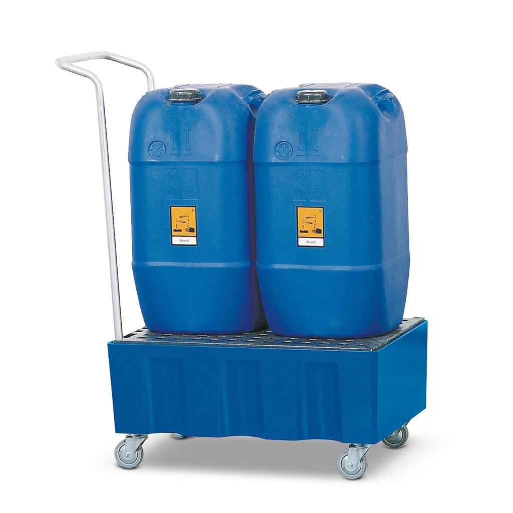 asecos® vasca di raccolta in PE per contenitori da 60 litri, mobile, AxLxP 330 x 725 x 525 mm, senza griglia Immagine del prodotto: asecos® vasca di raccolta in PE per contenitori da 60 litri, mobile, AxLxP 330 x 725 x 525 mm, senza griglia
