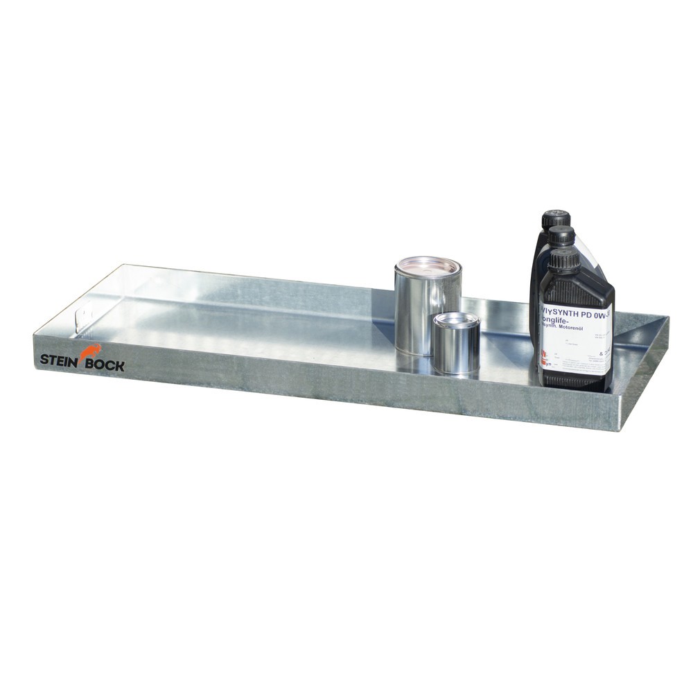 Immagine del prodotto n. 2: Vasca di raccolta per piccoli contenitori, in acciaio, AxLxP 60 x 370 x 940 mm