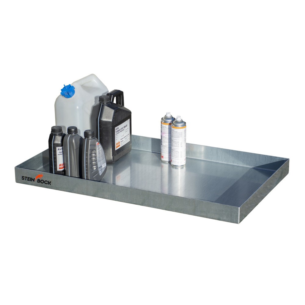 Immagine del prodotto n. 2: Vasca di raccolta per piccoli contenitori, in acciaio, AxLxP 70 x 600 x 1.000 mm