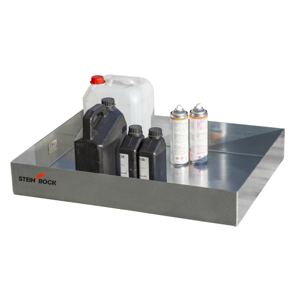 Immagine del prodotto n. 2: Vasca di raccolta per piccoli contenitori, in acciaio, per pallet, AxLxP 120 x 600 x 800 mm
