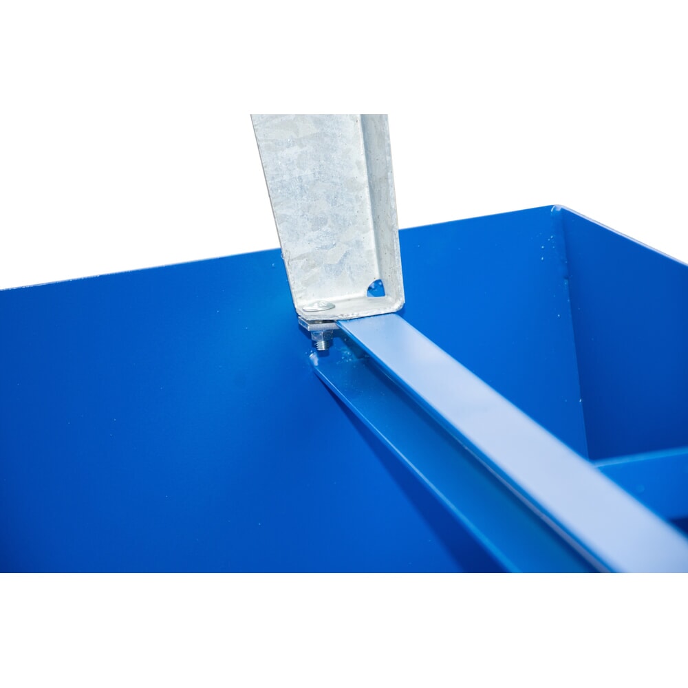 Immagine del prodotto n. 5: Vasca di raccolta Steinbock® in acciaio per 1x KTC/IBC, incl. supporto di riempimento, blu
