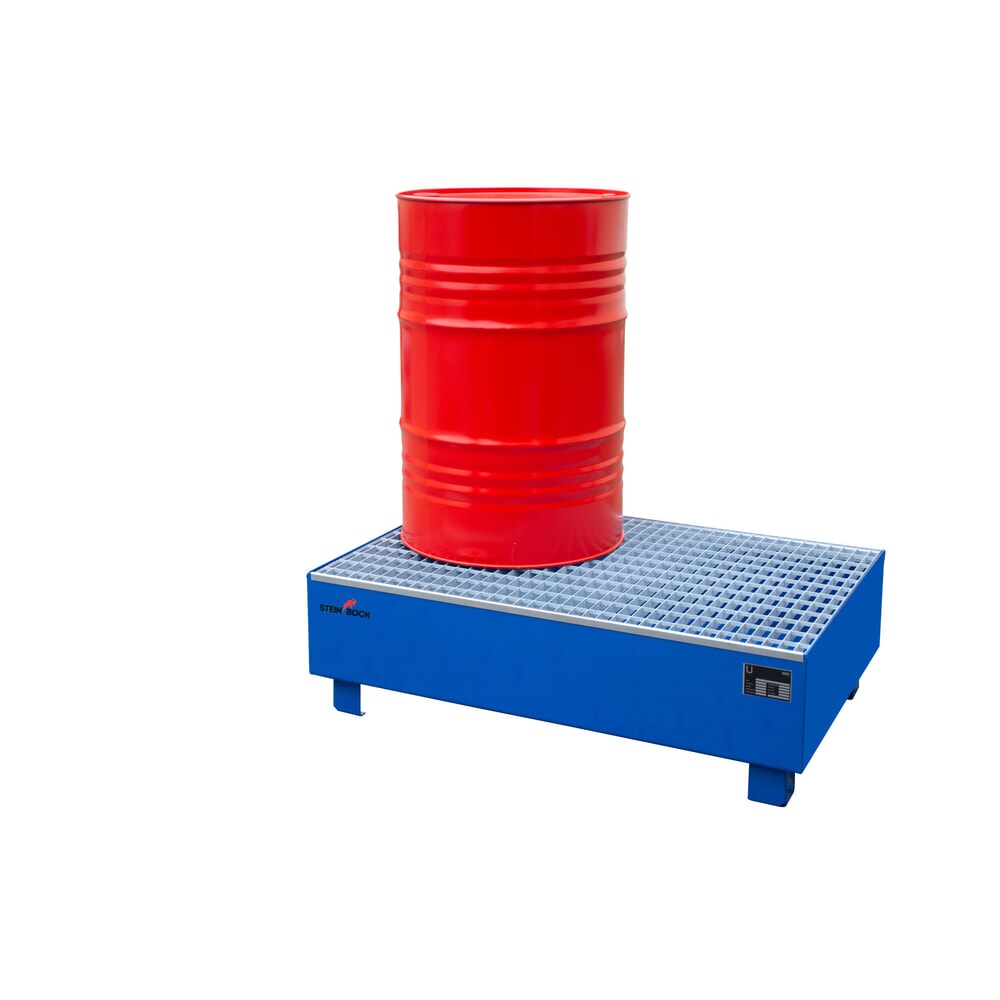 Immagine del prodotto n. 6: Vasca di raccolta Steinbock®, 2x 200 l, Alt x Largh x Prof 360 x 800 x 1.200 mm, incl. griglia, blu