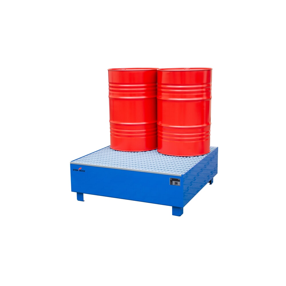 Immagine del prodotto n. 6: Vasca di raccolta Steinbock®, 4x 200 l, Alt x Largh x Prof 410 x 1.200 x 1.200 mm, incl. griglia, blu