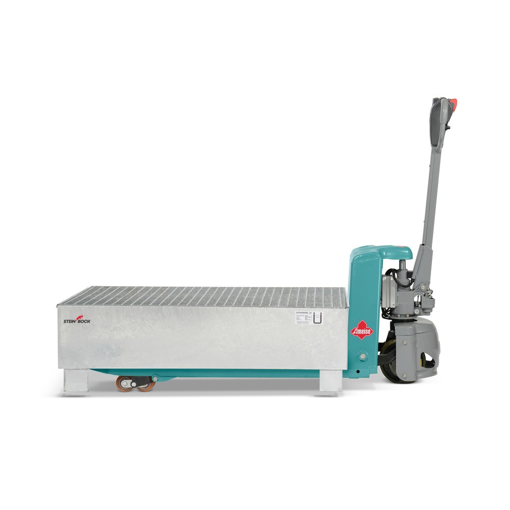 Immagine del prodotto n. 5: Vasca di raccolta Steinbock®, 4x 200 l, Alt x Largh x Prof 285 x 1.200 x 1.200 mm, incl. griglia, zincata a caldo