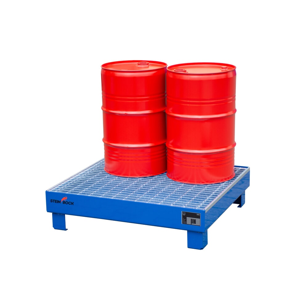 Immagine del prodotto n. 5: Vasca di raccolta Steinbock® per 4x fusti da 60 litri, incl. griglia, blu