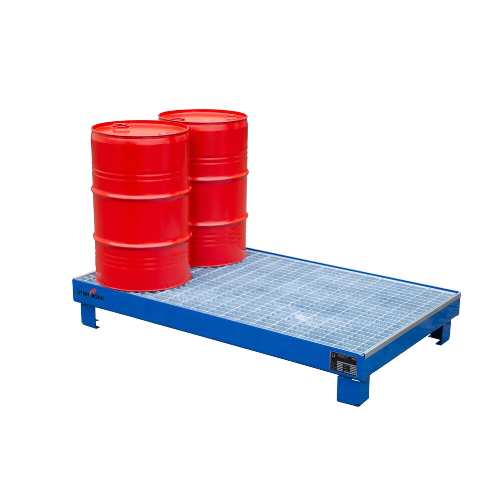 Immagine del prodotto n. 5: Vasca di raccolta Steinbock® per 6x fusti da 60 litri, incl. griglia, blu