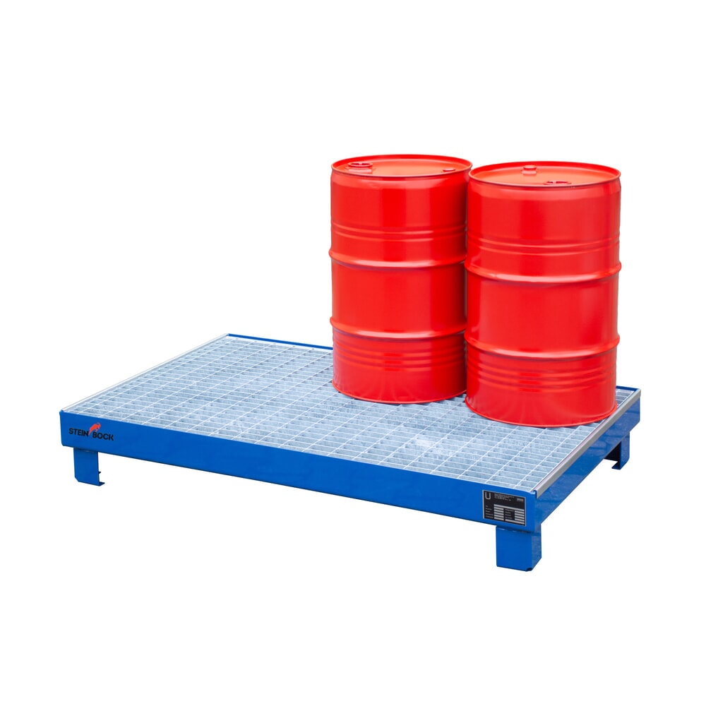 Immagine del prodotto n. 6: Vasca di raccolta Steinbock® per 6x fusti da 60 litri, incl. griglia, blu