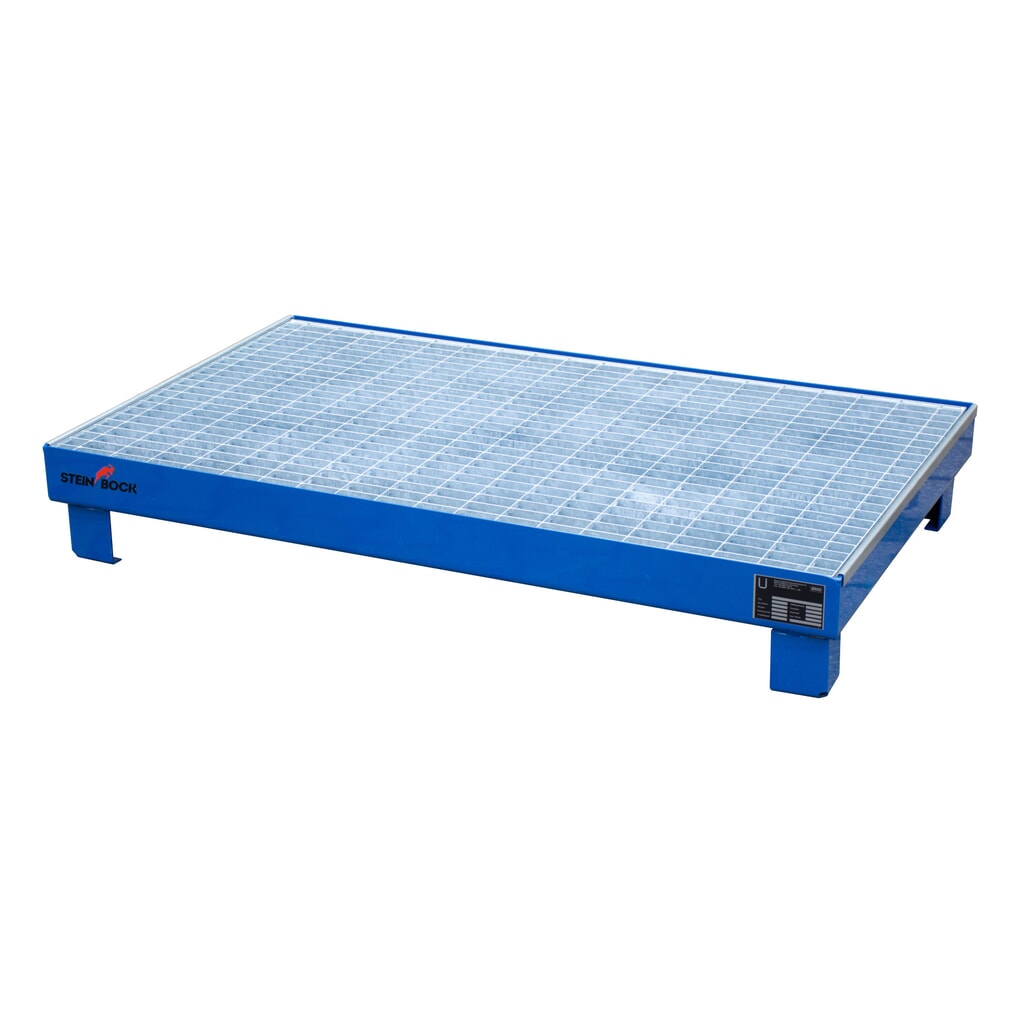 Immagine del prodotto: Steinbock® vasca di raccolta per 6x fusti da 60 litri, incl. griglia, blu