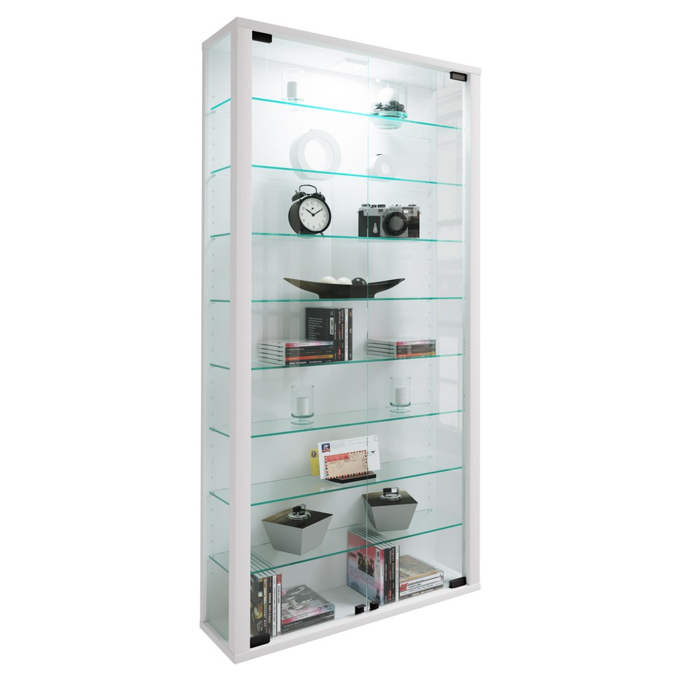 Immagine del prodotto: Vetrina da parete Vitrosa Maxi, con illuminazione LED, bianco