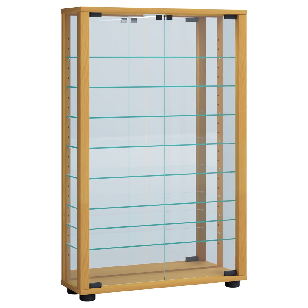 Vetrina a parete VCM Vitrosa Mini con specchio, faggio Immagine del prodotto: Vetrina a parete VCM Vitrosa Mini con specchio, faggio