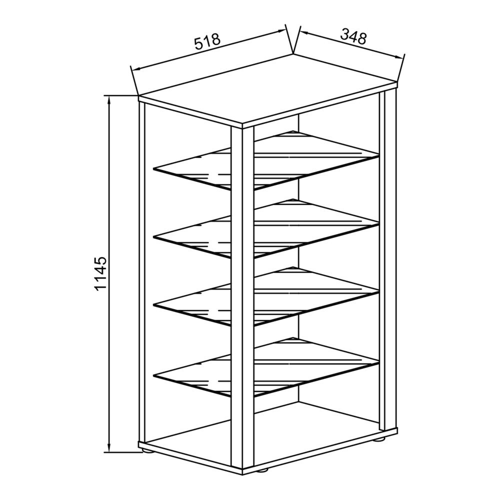 Immagine del prodotto n. 4: Vetrina da terra Glasol III, bianco