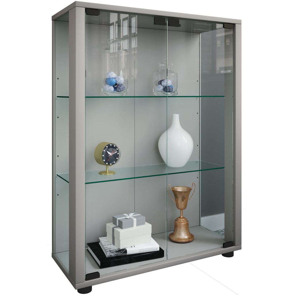 Immagine del prodotto: Vetrina da terra VCM Sintalo, incl. Illuminazione LED, argento