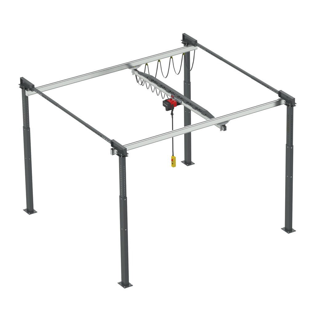 Immagine del prodotto: VETTER Gru a portale a doppia rotaia ErgoLine®, sbraccio 2.420 mm, portata 125 kg