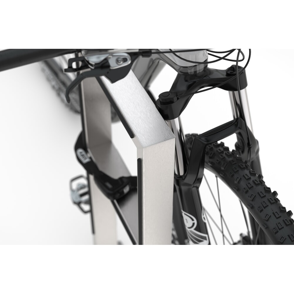 Immagine del prodotto n. 5: Staffe di appoggio wsm® con tubo a gomito, da fissare tramite tasselli, 2 posti, acciaio inox