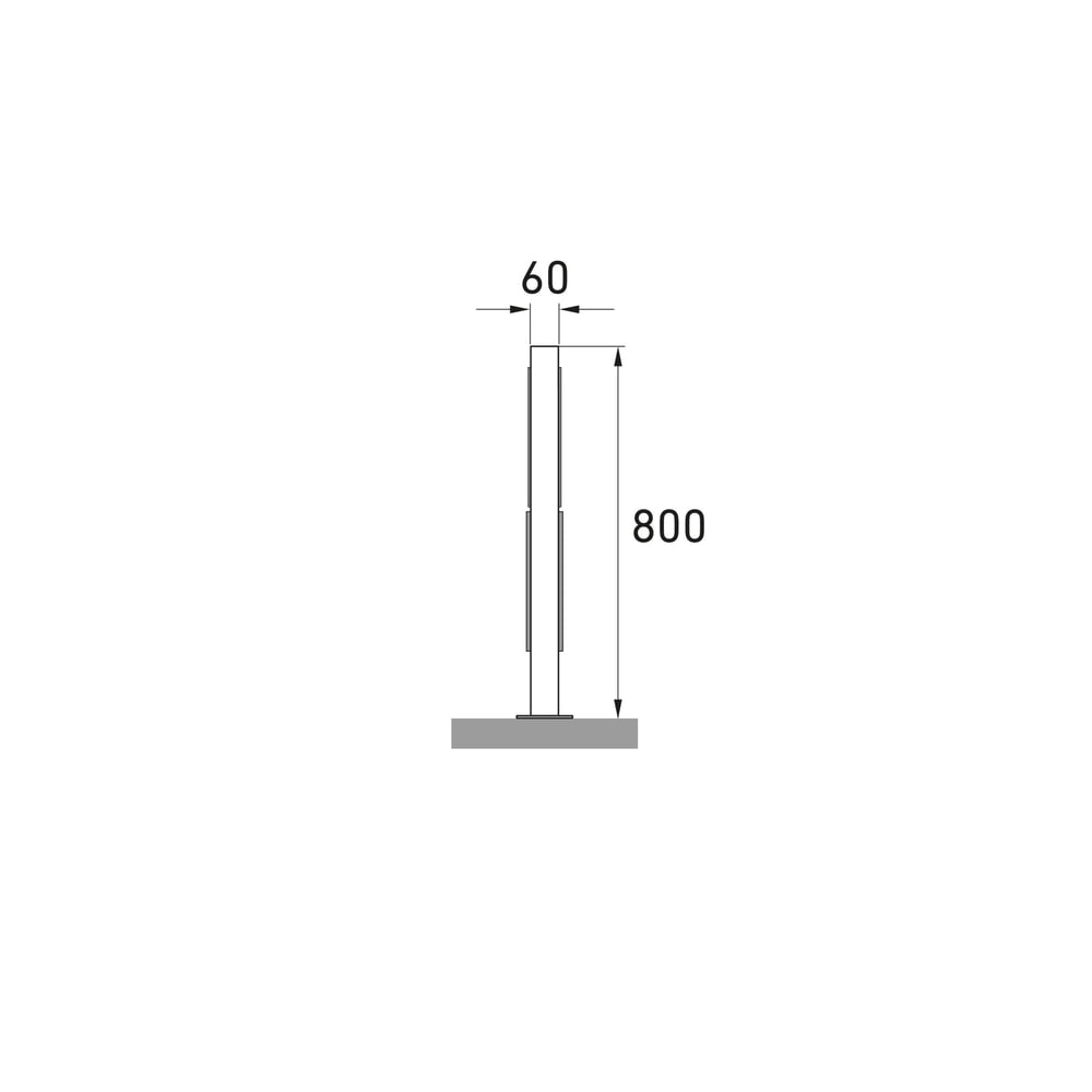 Immagine del prodotto n. 7: Staffe di appoggio wsm® con tubo a gomito, da fissare tramite tasselli, 2 posti, acciaio inox