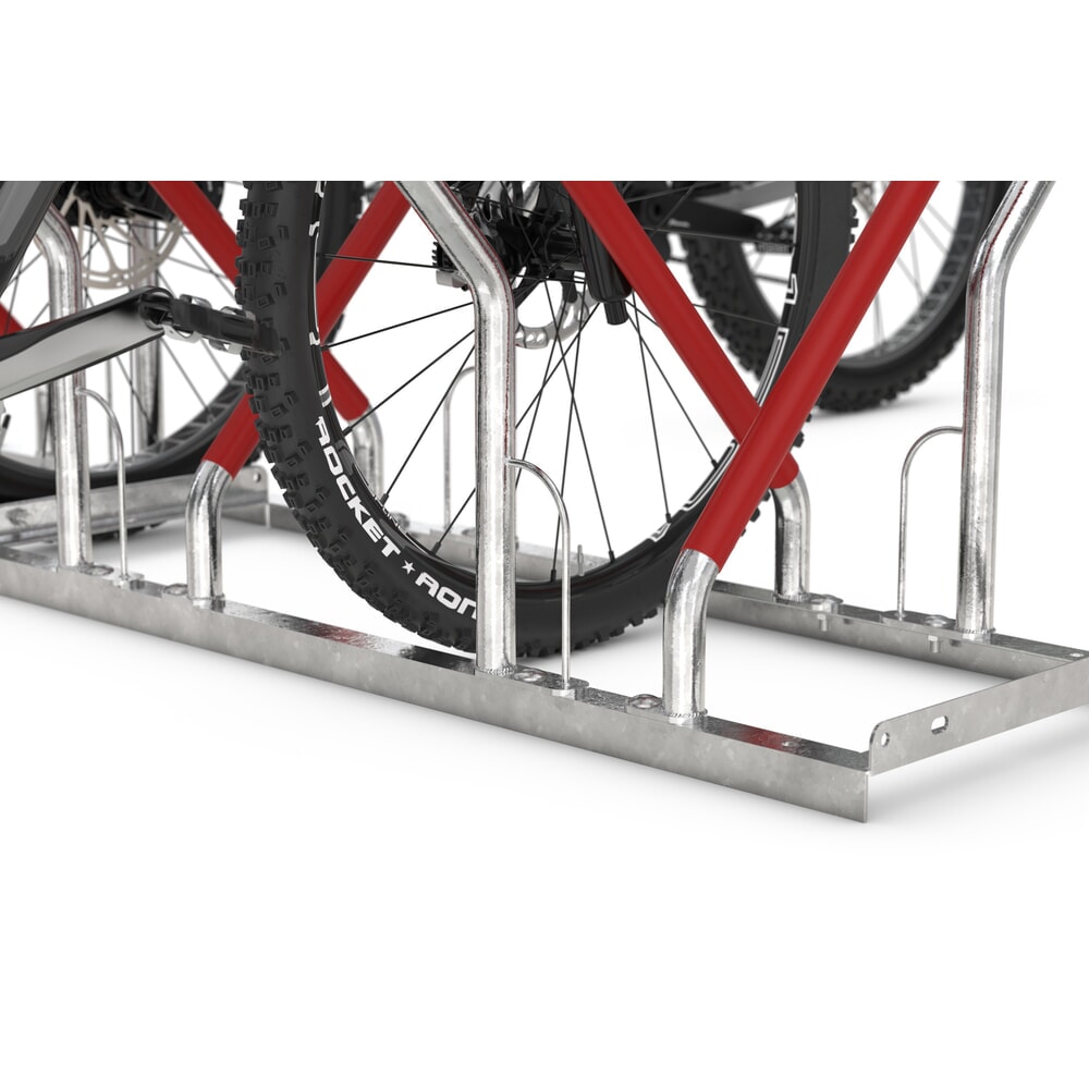 Immagine del prodotto n. 2: Rastrelliera per biciclette wsm® 0500 XBF, da tassellare, zincato a caldo, caricamento da due lati, 8 posti, interasse 540 mm