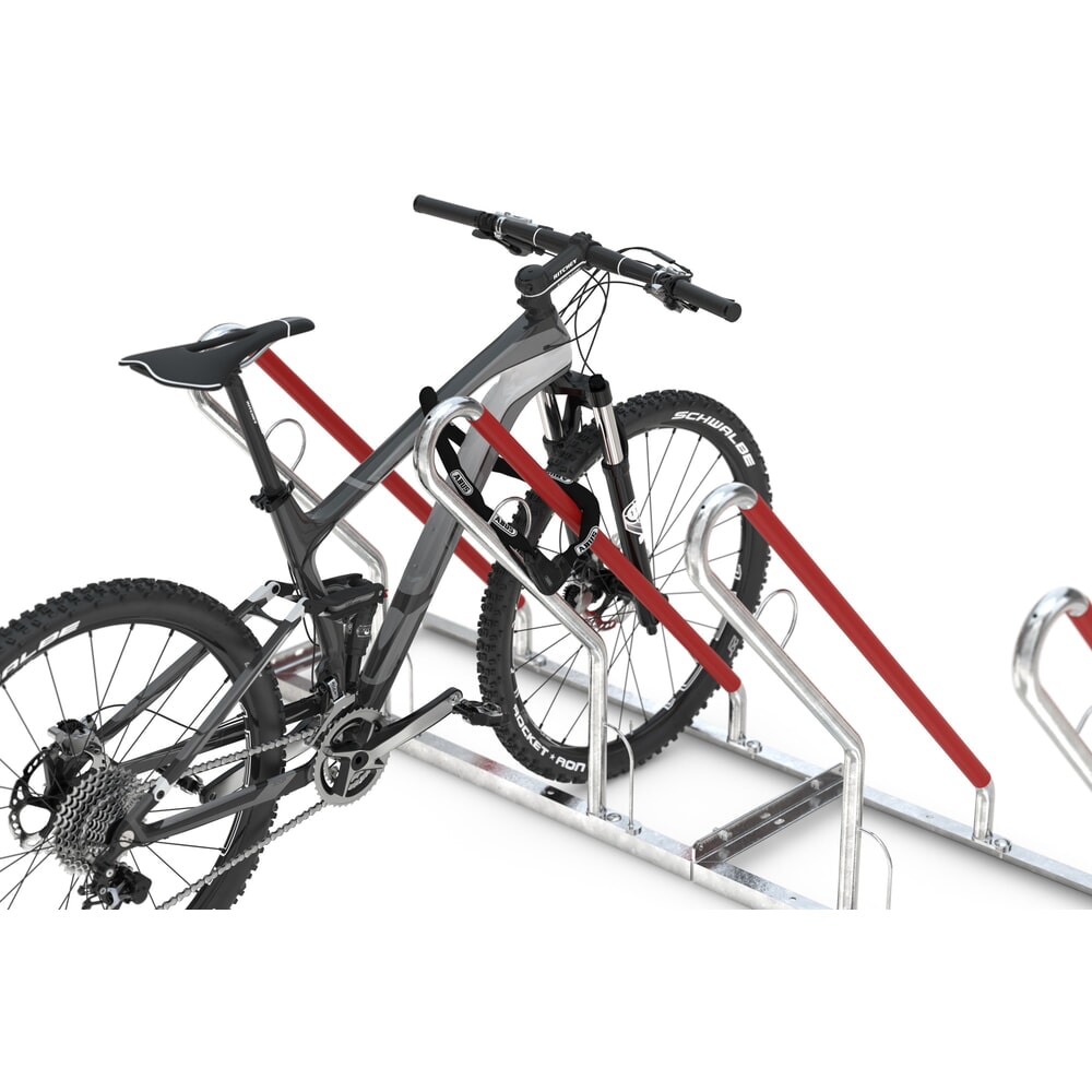 Immagine del prodotto n. 3: Rastrelliera per biciclette wsm® 0500 XBF, da tassellare, zincato a caldo, caricamento da un lato, 4 posti, interasse 500 mm