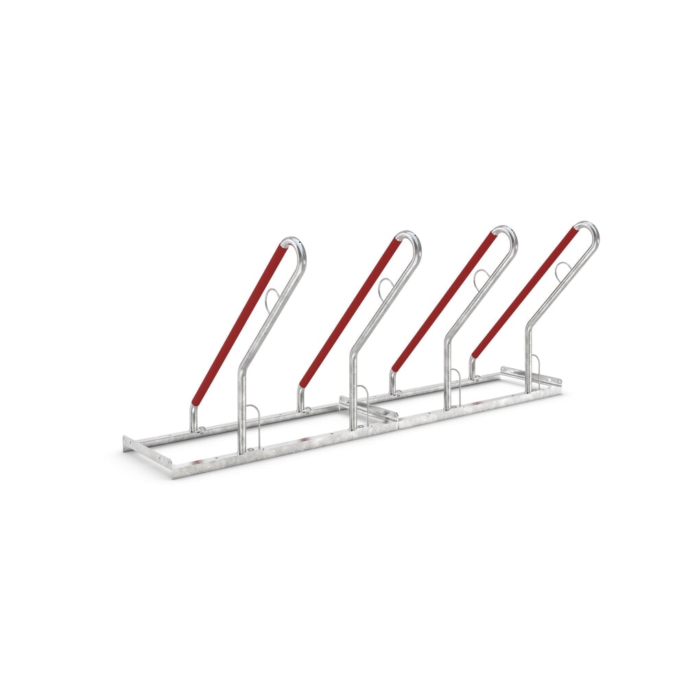 Immagine del prodotto n. 1: Rastrelliera per biciclette wsm® 0500 XBF, da tassellare, zincato a caldo, caricamento da un lato, 4 posti, interasse 500 mm
