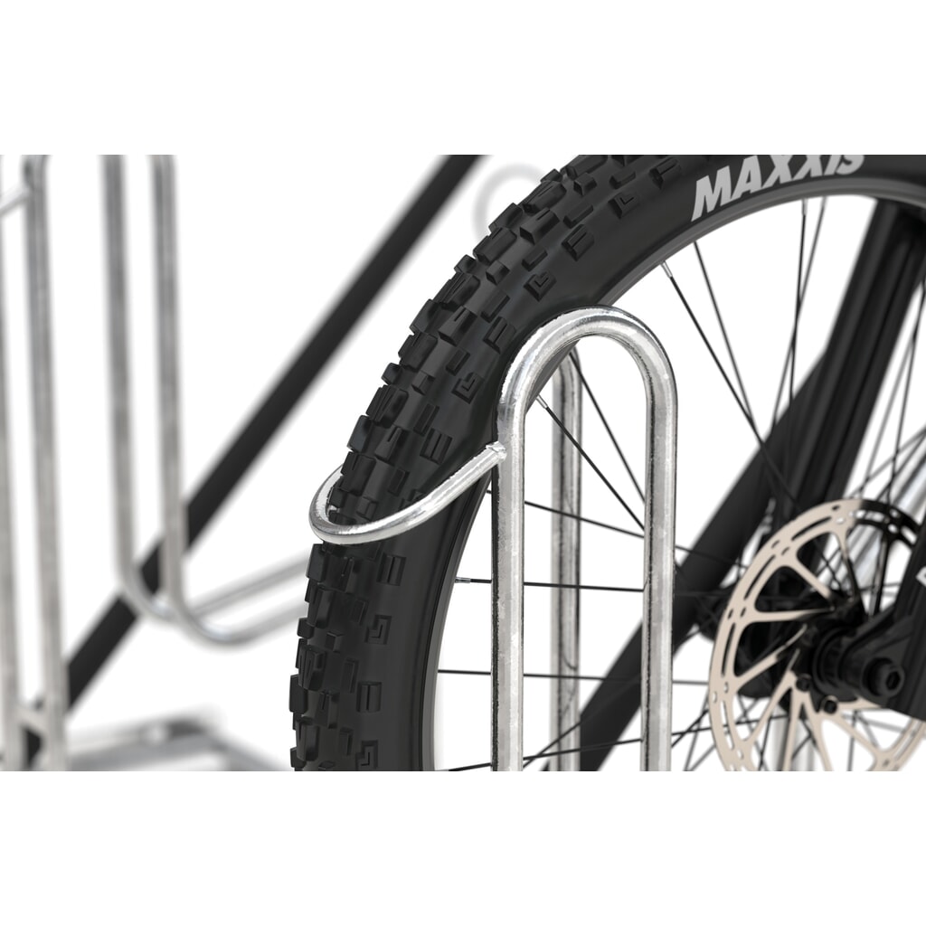 Rastrelliera per biciclette wsm® 4801 XXBF, caricamento da 1 lato, 1 posto, regolazione della profondit Immagine del prodotto n. 2: Rastrelliera per biciclette wsm® 4801 XXBF, caricamento da 1 lato, 1 posto, regolazione della profondit