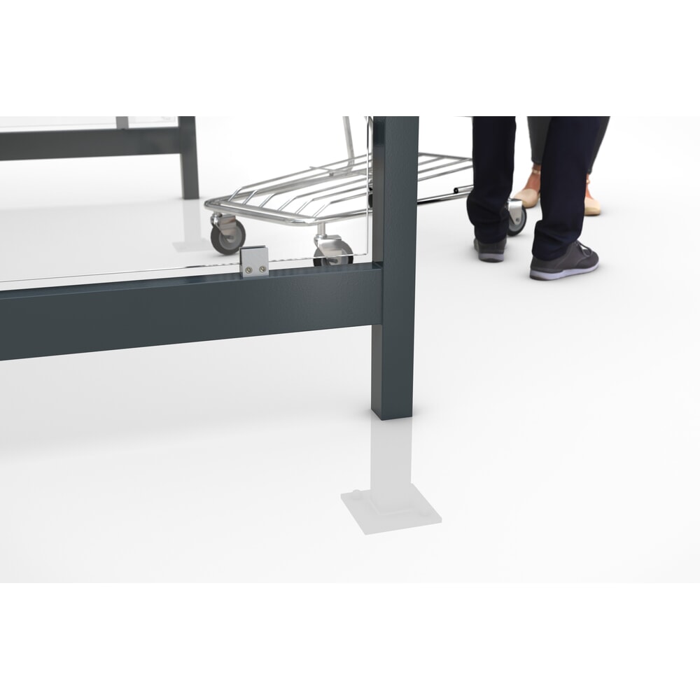 Immagine del prodotto n. 2: Copertura per carrelli della spesa wsm® KÖLN, completamente assemblata, 8 elementi, con predisposizione per illuminazione