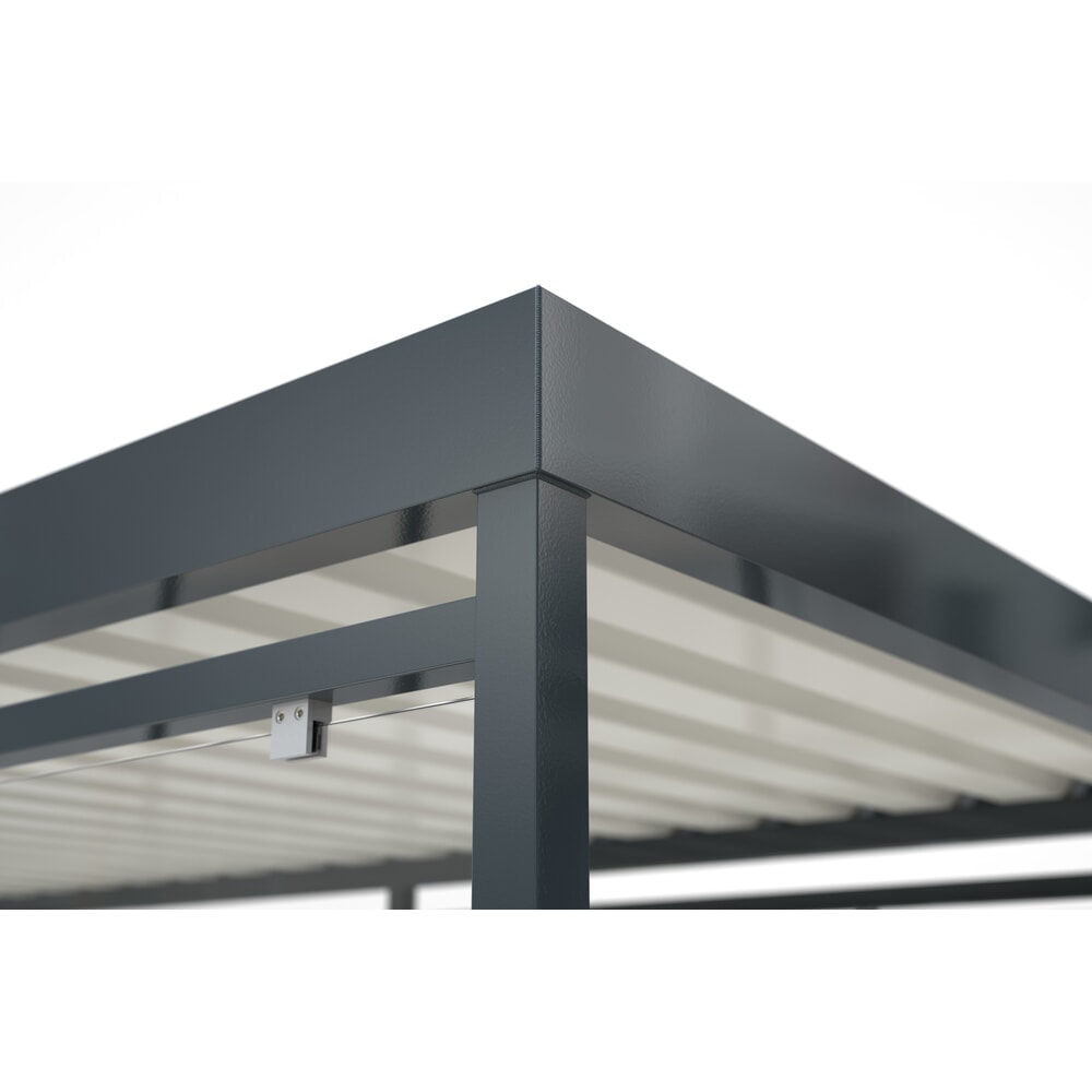 Immagine del prodotto n. 6: Copertura per carrelli della spesa wsm® KÖLN, completamente assemblata, 8 elementi, con predisposizione per illuminazione