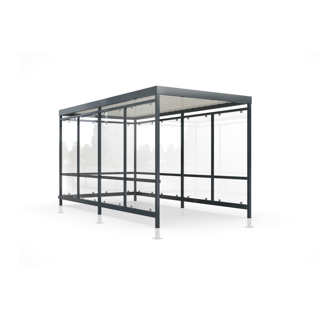 Copertura per carrelli della spesa wsm® KÖLN, completamente assemblata, 10 elementi, senza predisposizione per illuminazione Immagine del prodotto: Copertura per carrelli della spesa wsm® KÖLN, completamente assemblata, 10 elementi, senza predisposizione per illuminazione