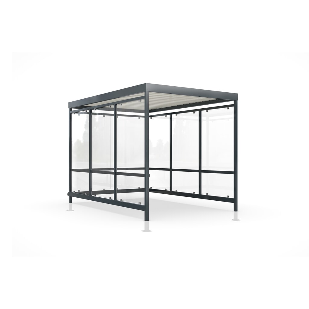 Immagine del prodotto: Copertura per carrelli della spesa wsm® KÖLN, completamente assemblata, 8 elementi, senza predisposizione per illuminazione