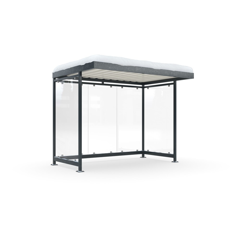 Immagine del prodotto n. 1: Pensile per fumatori wsm® KÖLN ALPINE, completamente assemblato, carico neve max. 4,15 kg/m², 5 elementi, senza pavimentazione, grigio antracite