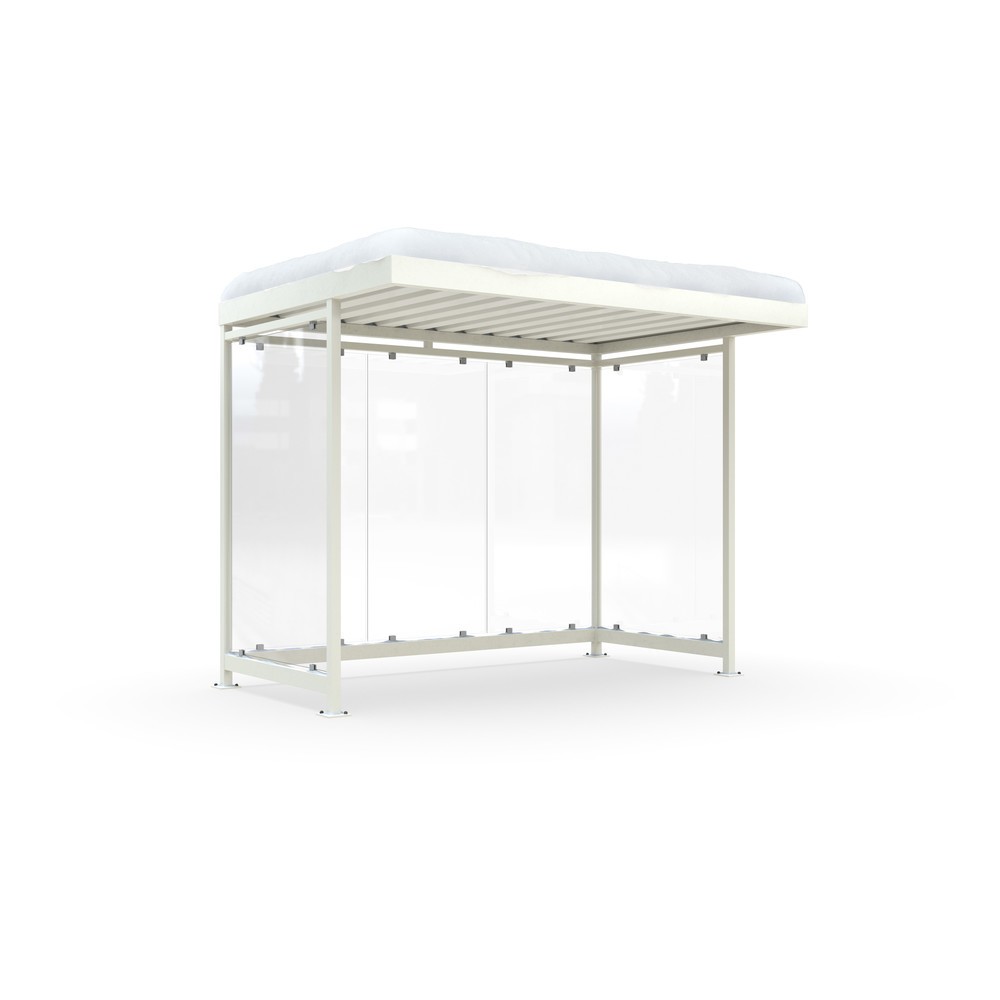 Immagine del prodotto: Pensile per fumatori wsm® KÖLN ALPINE, completamente assemblato, carico neve max. 4,15 kg/m², 5 elementi, senza pavimentazione, bianco grigiastro