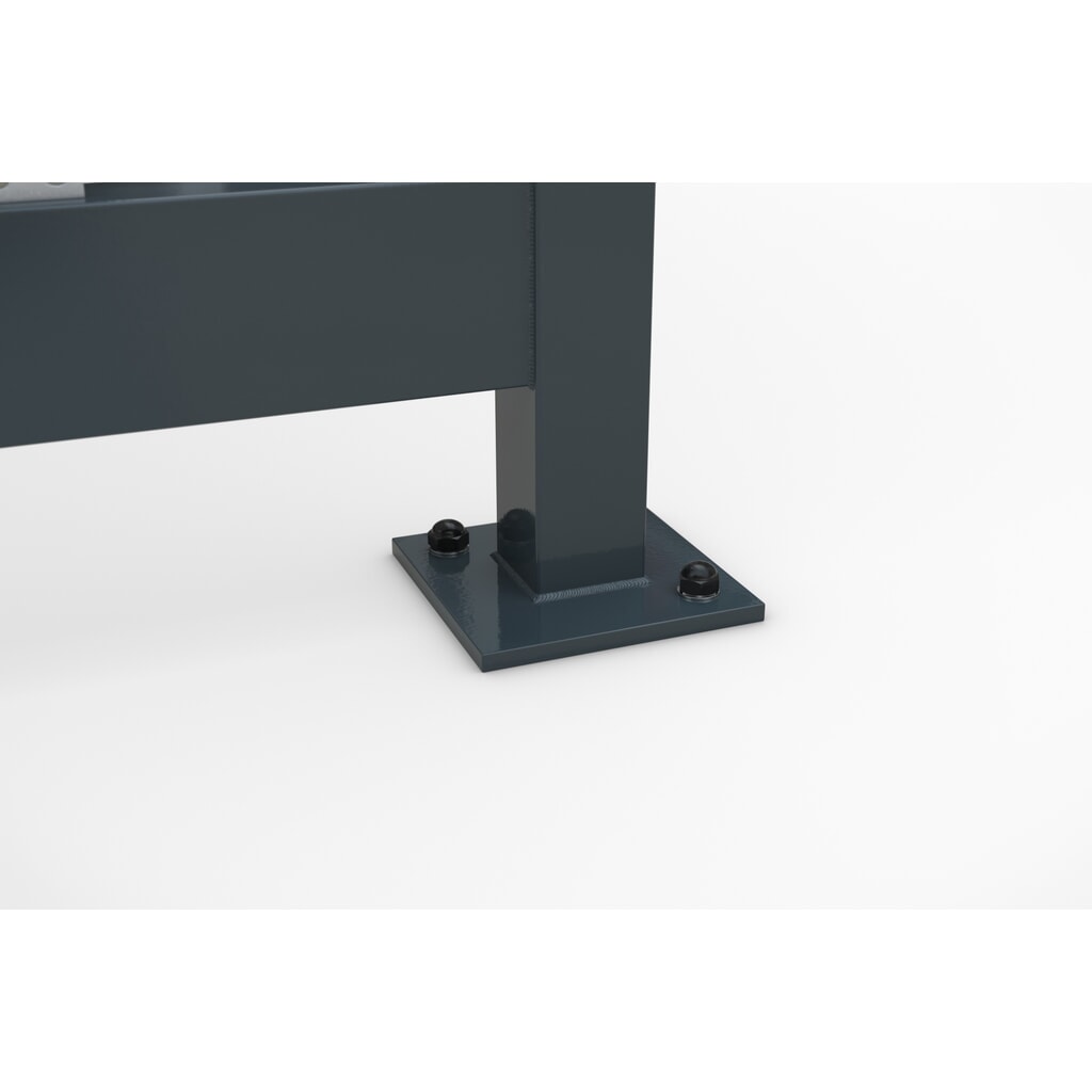 Immagine del prodotto n. 2: Pensile per fumatori wsm® KÖLN ALPINE, completamente assemblato, carico neve max. 5,6 kN/m², 7 elementi, senza pavimentazione, bianco grigiastro