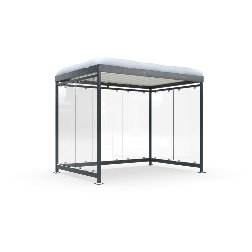 Immagine del prodotto: Pensile per fumatori wsm® KÖLN ALPINE, completamente assemblato, carico neve max. 4,15 kg/m², 7 elementi, senza pavimentazione, grigio antracite